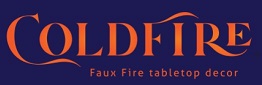 Coldfire by iLLure - Faux Fire Tabletop Decor Flame Module - 4.25" x 6.5" - Remote Control - Marble