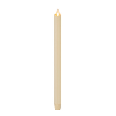 Luminara Moving Flame LED Taper Candle - Indoor - Unscented Ivory Wax - 15/16
