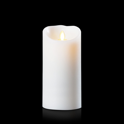 Luminara - Flameless LED Candle - Indoor - Unscented White Wax - Remote Ready - 3.5" x 7"
