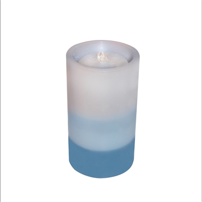 AquaFlame - Flameless LED Candle Fountain - Indoor - Wax - Graduated Blue - 5" x 8.5"