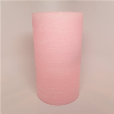 AquaFlame - Flameless LED Candle Fountain - Indoor - Pink Fresco Textured Wax Finish - 5" x 8.5"