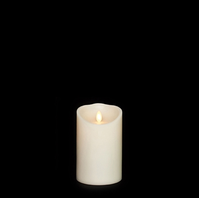 Liown - Moving Flame - Flameless LED Candle - Indoor - Ivory Vanilla Scented Wax - Remote Ready - 3.5