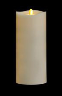 Matrixflame - Flickering Digital Flameless LED Candle - Indoor - Vanilla Scented - Ivory Wax - Remote Ready - 3.5