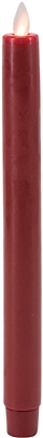 Mystique - Flameless LED Taper Candle - Indoor - Wax Coated - Red - 7/8