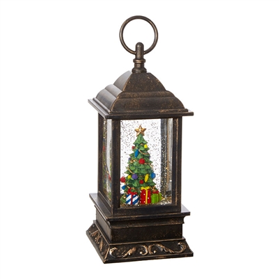 RAZ Imports - 9.5" Christmas Tree Lighted Water Lantern
