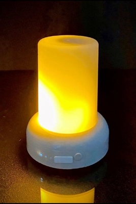 The Light Garden - FlameIllusion (Formerly FlameWave) Mini Advanced Digital Flame Simulation Fire Module - Rechargeable - Indoor - Remote Ready