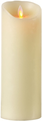 Mystique - Flameless LED Pillar Candle - Indoor - Wax - Ivory - Remote-Ready - 3.25