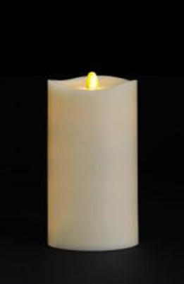 Matrixflame - Flickering Digital Flameless LED Candle - Indoor - Vanilla Scented - Ivory Wax - Remote Ready - 3.5