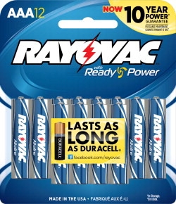 Rayovac - AAA - 1.5V - Ready Power Alkaline Battery - 12-Pack