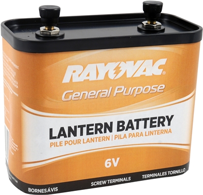 Rayovac - 6V - General Purpose Lantern Battery - Screw Terminals