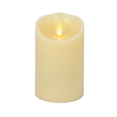 Luminara - Flameless LED Candle - Indoor - Wax - Ivory - Vanilla Scented - Remote Ready - 3.5