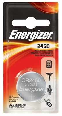 Energizer -  CR2450 - 3V - Lithium Button Battery - 1-Pack