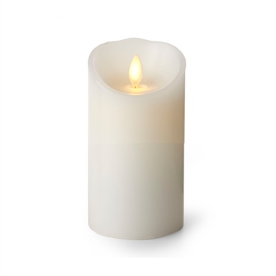 Luminara - Flameless LED Candle - Indoor - Wax - White - Remote Ready - 3" x 6"