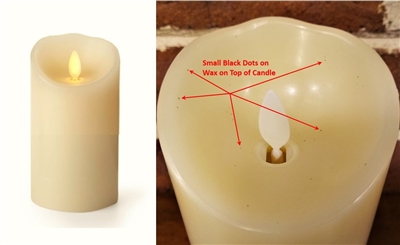 SCRATCH & DENT SPECIAL! - Luminara - Flameless LED Candle - Indoor - Wax - Ivory - Remote Ready - 3" x 6"