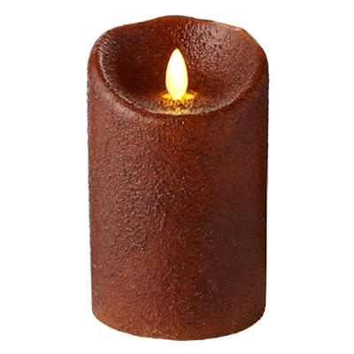 Luminara - Flameless LED Candle - Indoor - Wax - Country Yam - 3.5" x 5" - Remote Ready