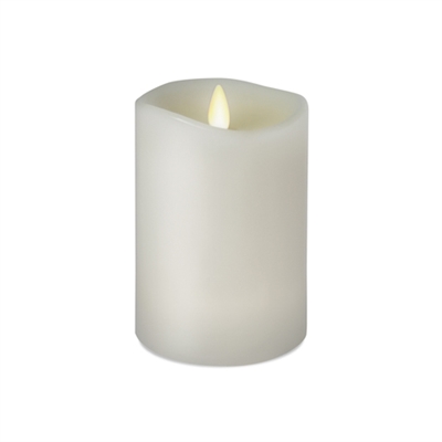 Luminara - 360-Degree Flameless LED Candle - Indoor - Unscented White Wax - Remote Ready - 3