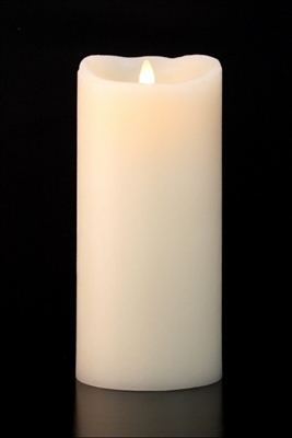 Luminara - Flameless LED Candle - Indoor - Wax - Ivory - Remote Ready - 4" x 9"